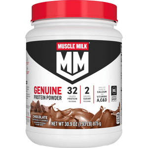 Muscle Milk Genuine Protein Powder, Chocolate, 1.93 Pound, 12 Servings — sports nutrition product