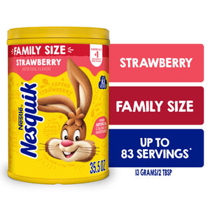 Nestle Nesquik Strawberry Flavor Powder Drink Mix, 35.5 oz — coffee and drinks product
