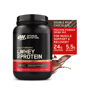 Optimum Nutrition, Gold Standard 100% Whey Protein Powder, Double Rich Chocolate 1.5lb Tub — sports nutrition product