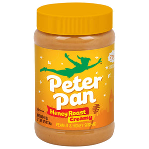 Peter Pan Creamy Honey Roasted Peanut Butter, Smooth, Gluten-Free, 40 oz Jar — grocery product