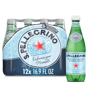 Sanpellegrino S.Pellegrino Sparkling Natural Mineral Water, 16.9 fl oz., 12 Pack Plastic Bottles — coffee and drinks product
