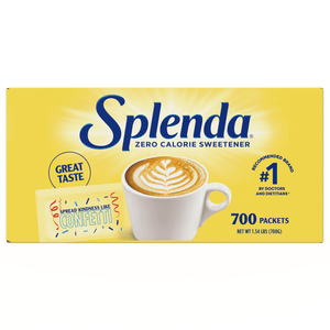 Splenda Zero Calorie Sweetener, Sugar Substitute Packets, 700 Count, Cardboard Box — grocery product