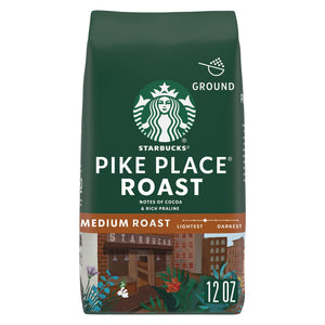 Starbucks Pike Place Roast, Ground Coffee, Medium Roast Hot or Iced Coffee, 12 oz — coffee and drinks product