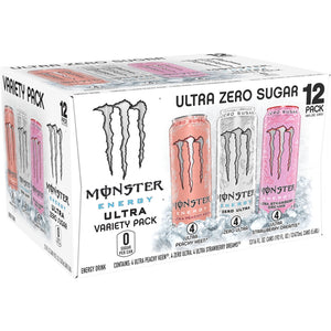 Monster Energy Ultra Variety Pack PKZSD, Sugar Free Energy Drink, 12 Pack - 16 fl oz — coffee and drinks product, view 4