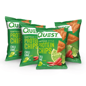 Quest Tortilla Style Protein Chips, Chili Lime, 1.1oz - 4 Count Bags — sports nutrition product, view 2