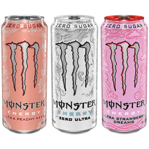 Monster Energy Ultra Variety Pack PKZSD, Sugar Free Energy Drink, 12 Pack - 16 fl oz — coffee and drinks product, view 3
