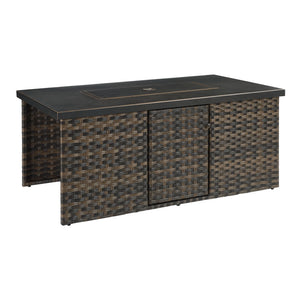 Better Homes and Gardens Rockport 4-Piece Outdoor Conversation Set with Firepit Table - image 6 of 6