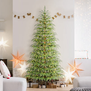My Texas House 7.5' Pre-Lit Cypress Green Artificial Christmas Tree with 500 Warm White Twinkle LED - image 2 of 6