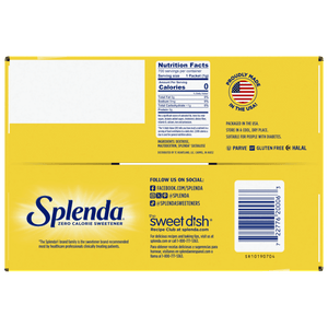 Splenda Zero Calorie Sweetener, Sugar Substitute Packets, 700 Count, Cardboard Box — grocery product, view 5