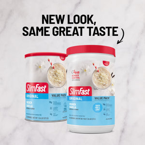 SlimFast Original French Vanilla Meal Replacement Shake Mix, 10g Protein, 22 Servings — sports nutrition product, view 2