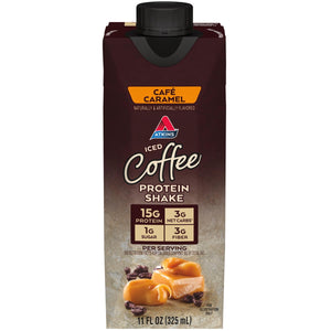 Atkins Café Caramel Iced Coffee Flavor High Protein Shake, 15g of Protein, 1g Sugar — coffee and drinks product, view 3
