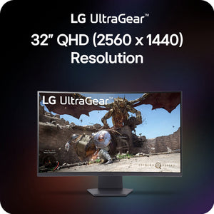 LG 32" UltraGear QHD AMD FreeSync Curved Gaming Monitor - image 4 of 6