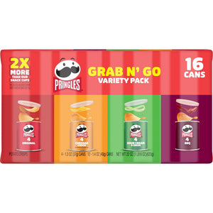 Pringles Potato Crisps Chips, Lunch Snacks, Variety Pack, 22oz Pack (16 Cans) — grocery product, view 7