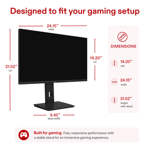 onn 27" FHD (1920 x 1080p) 240Hz 1ms AMD FreeSync Gaming Monitor with Cables - image 3 of 6