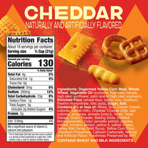 Chex Mix Cheddar Snack Mix, Salty Snacks Tub, 20 oz — grocery product, view 8