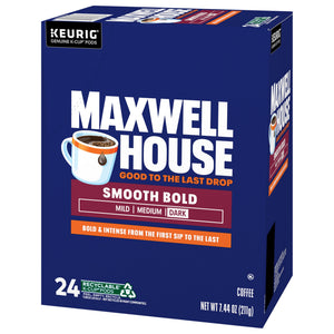 Maxwell House Smooth Bold Roast Coffee K-Cup Pods, 24 ct Box — coffee and drinks product, view 14
