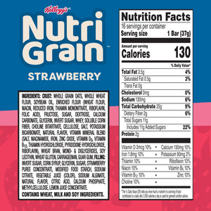 Nutri-Grain Breakfast Bars, Made with 10g Whole Grains, Snack Bars, Strawberry, 20.8oz Box — grocery product, view 8