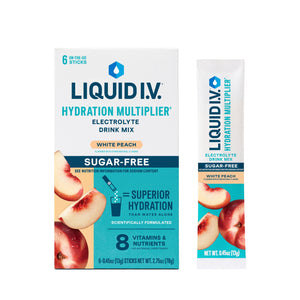 Liquid I.V.® White Peach Hydration Multiplier® Sugar-Free Electrolyte Powder Drink Mix — coffee and drinks product, view 2