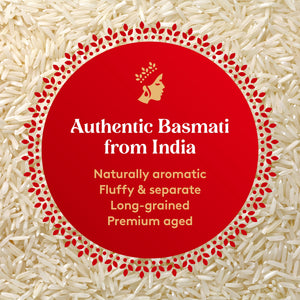 Authentic Royal Naturally Aged Indian White Basmati Rice, Long-Grain, Gluten-free - 20 lb. Bag — grocery product, view 7