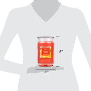 Mainstays Cranberry Mandarin Scented Single-Wick Candle, 20oz Glass Jar — home and garden product, view 5