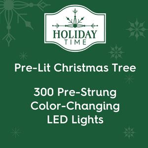 7.5' Pre-Lit Liberty Cashmere Pine Green Artificial Christmas Tree with Color-Changing LED Lights - image 5 of 6