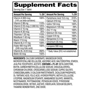 Equate One Daily Men's Multivitamin/Multimineral Supplement Tablets, 200 Count — supplement pack, view 2