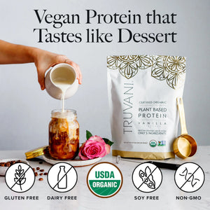 Truvani Vegan Pea Protein Powder | Vanilla | 20g Organic Plant Based Protein | 10 — sports nutrition product, view 5