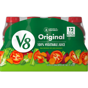 V8 Original 100% Vegetable Juice, 12 fl oz Bottle, 12 Count — coffee and drinks product, view 8