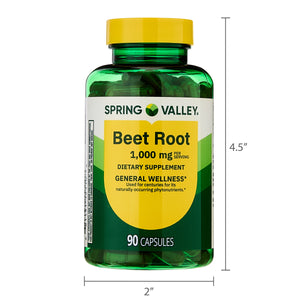 Spring Valley Beet Root Dietary Supplement, 1000 mg, 90 Count — supplement pack, view 11