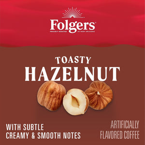 Folgers Toasty Hazelnut Artificially Flavored Coffee, Keurig K Cups, 24 Count Box — coffee and drinks product, view 11