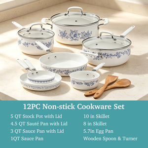 The Pioneer Woman 12-Piece Classic Aluminum Cookware Set - image 3 of 6