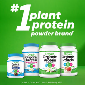 Orgain Organic Vegan 21g Protein Powder, Plant Based Shake Drink, Vanilla Bean 1.02lb — sports nutrition product, view 6