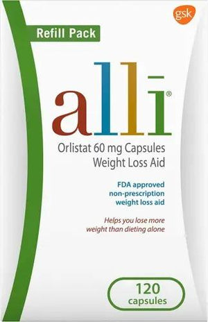 Diet Weight Loss Supplement Pills, Orlistat 60Mg Capsules, 120 Count — supplement pack