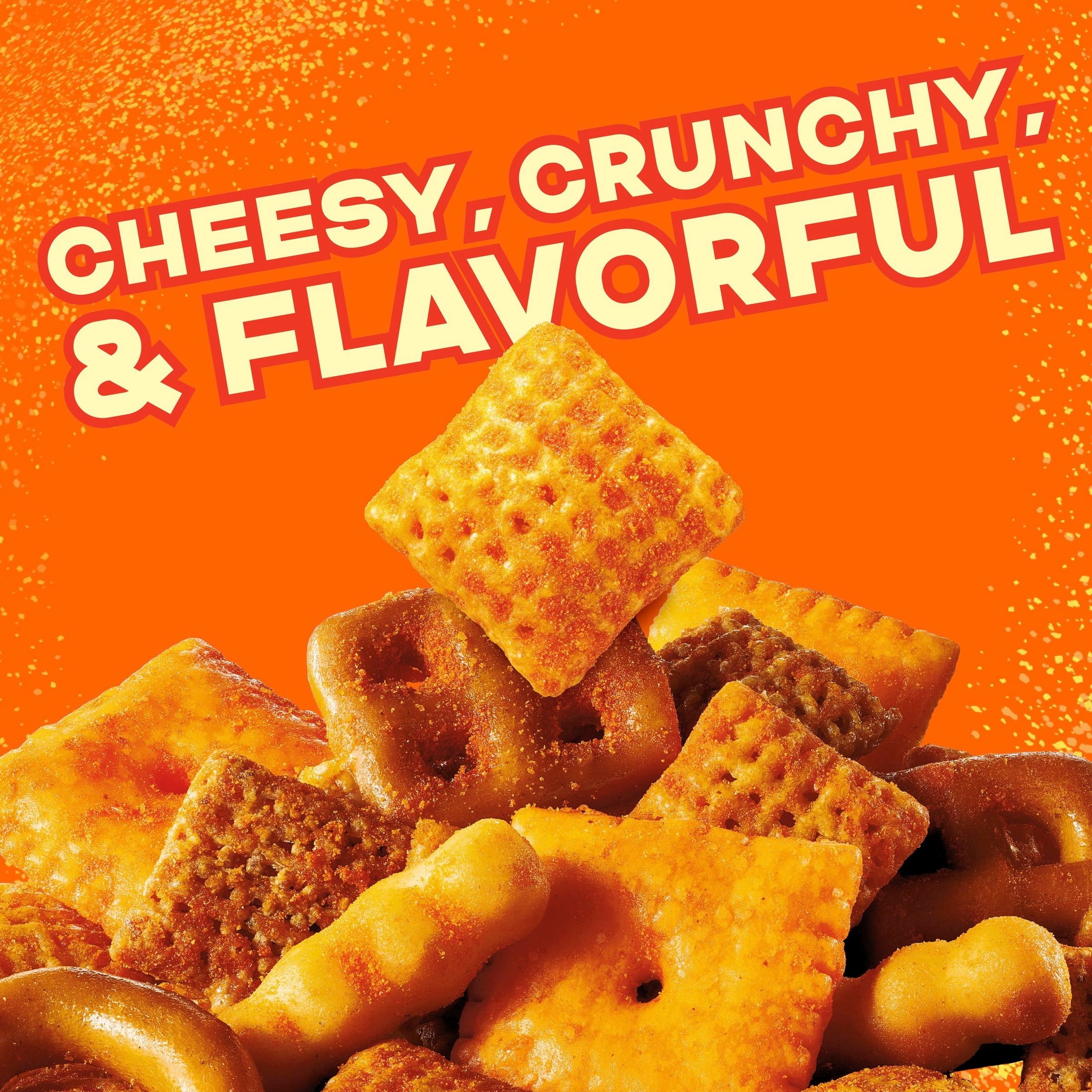 Chex Mix Cheddar Snack Mix, Salty Snacks Tub, 20 oz — grocery product, view 3
