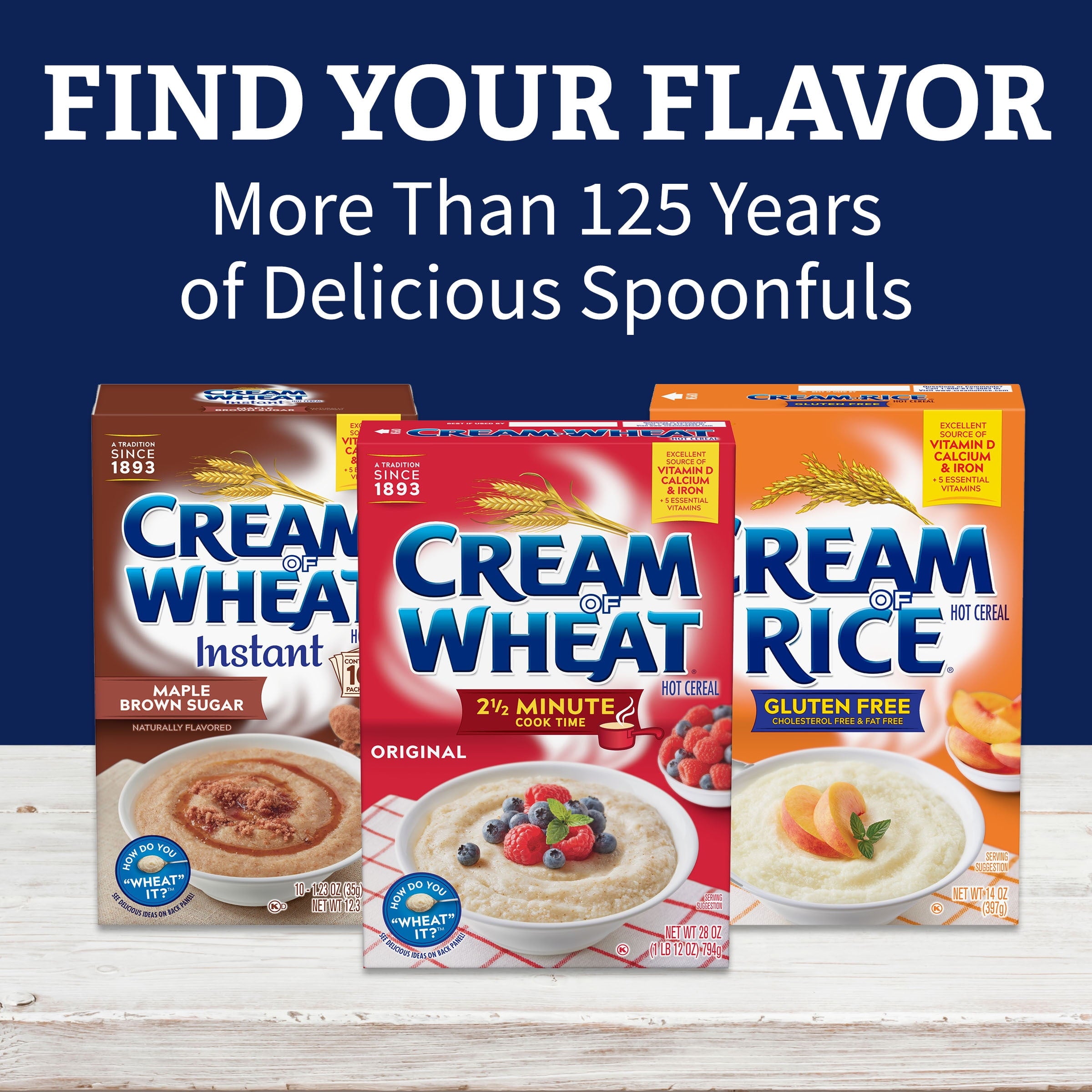 Cream of Wheat 2.5 Minute Hot Cereal, Original Flavor, Kosher, Shelf-Stable, 28 oz Box — grocery product, view 7