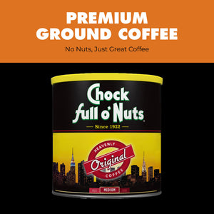 Chock Full o'Nuts Heavenly Coffee Original Medium Roast Ground Coffee Can 30.5 oz — coffee and drinks product, view 5