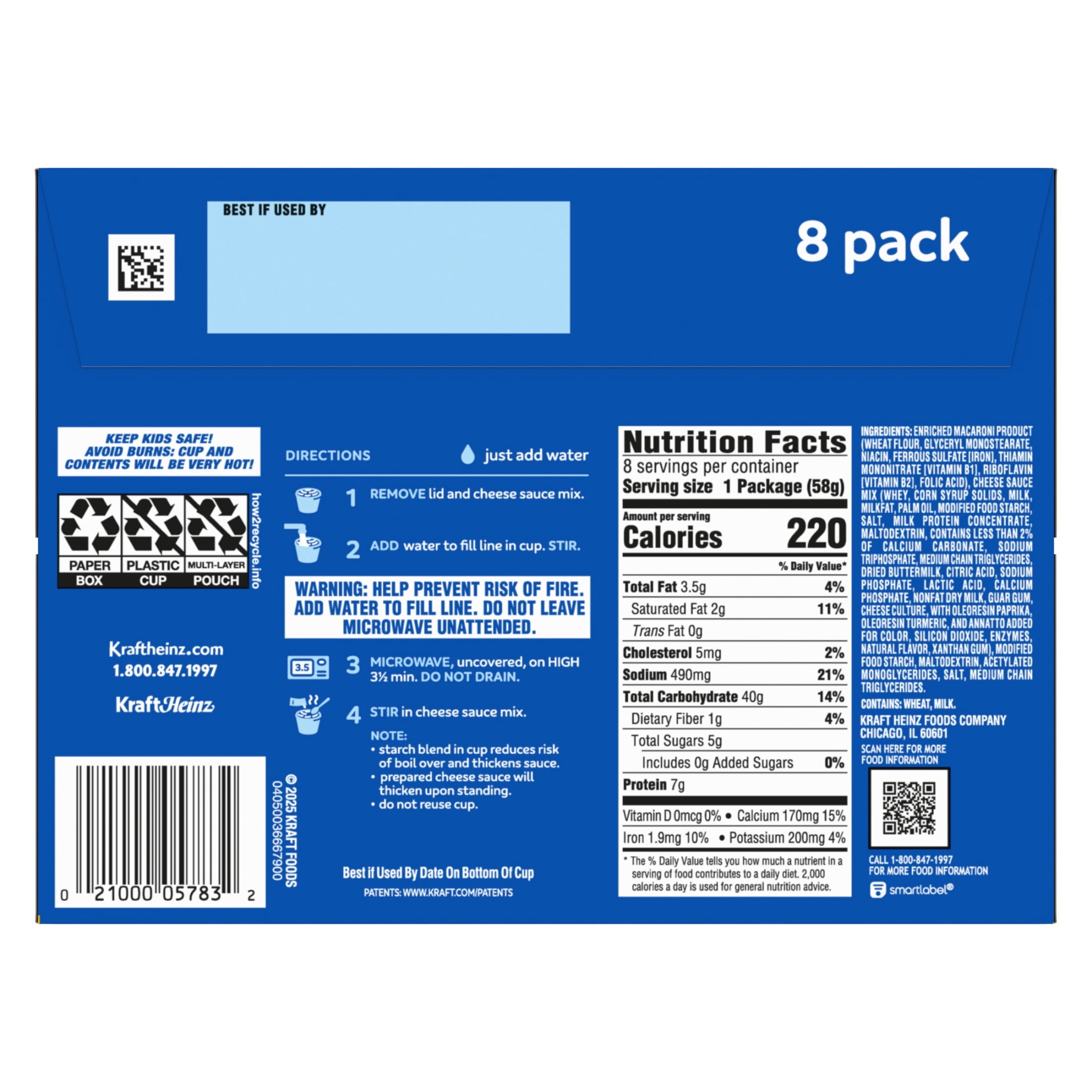 Kraft Mac and Cheese, 8 Cups, for Easy Dinner or Dinner Sides, Original Flavor — grocery product, view 10