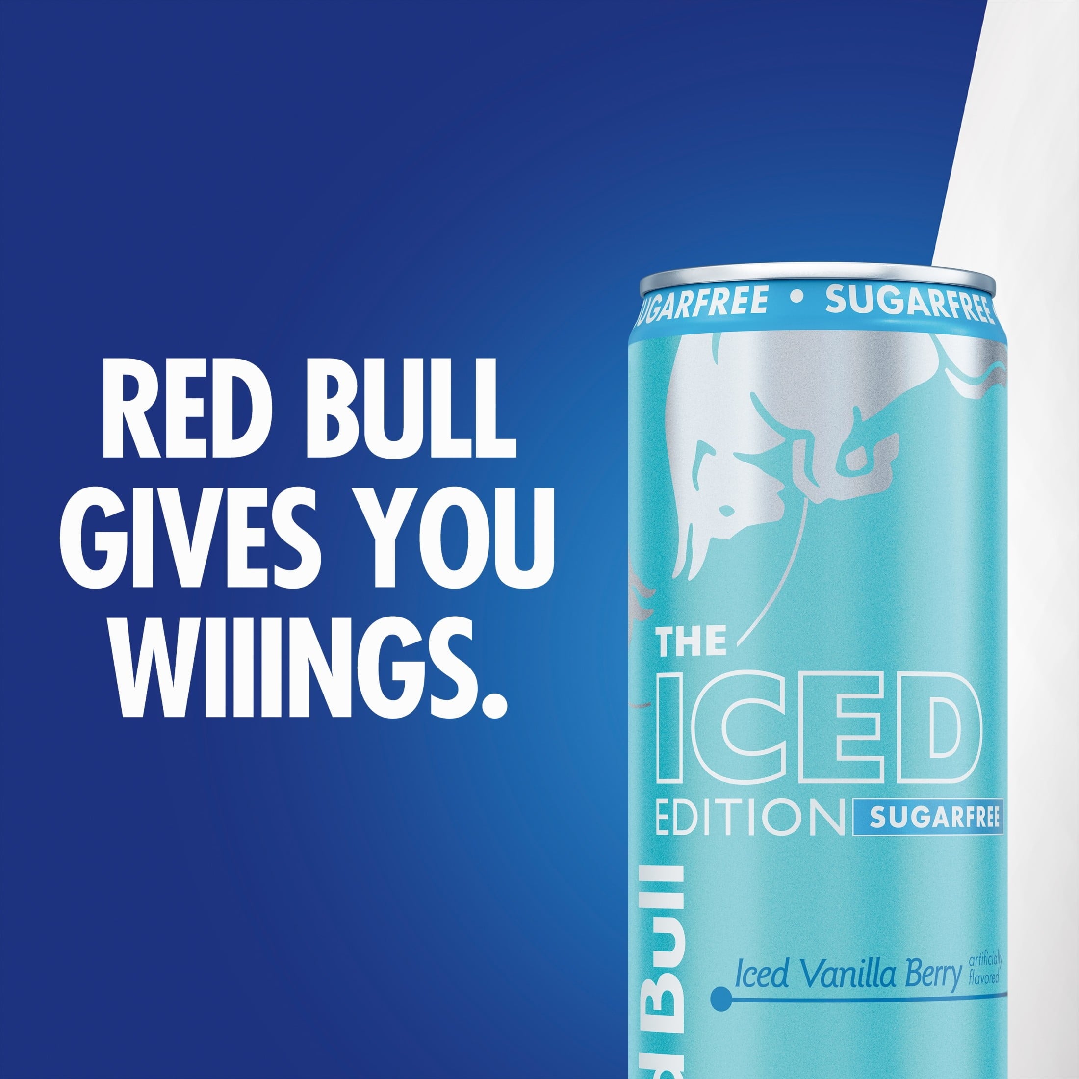 Red Bull Iced Edition Sugarfree Energy Drink, Iced Vanilla Berry, 12 fl. oz. — coffee and drinks product, view 8