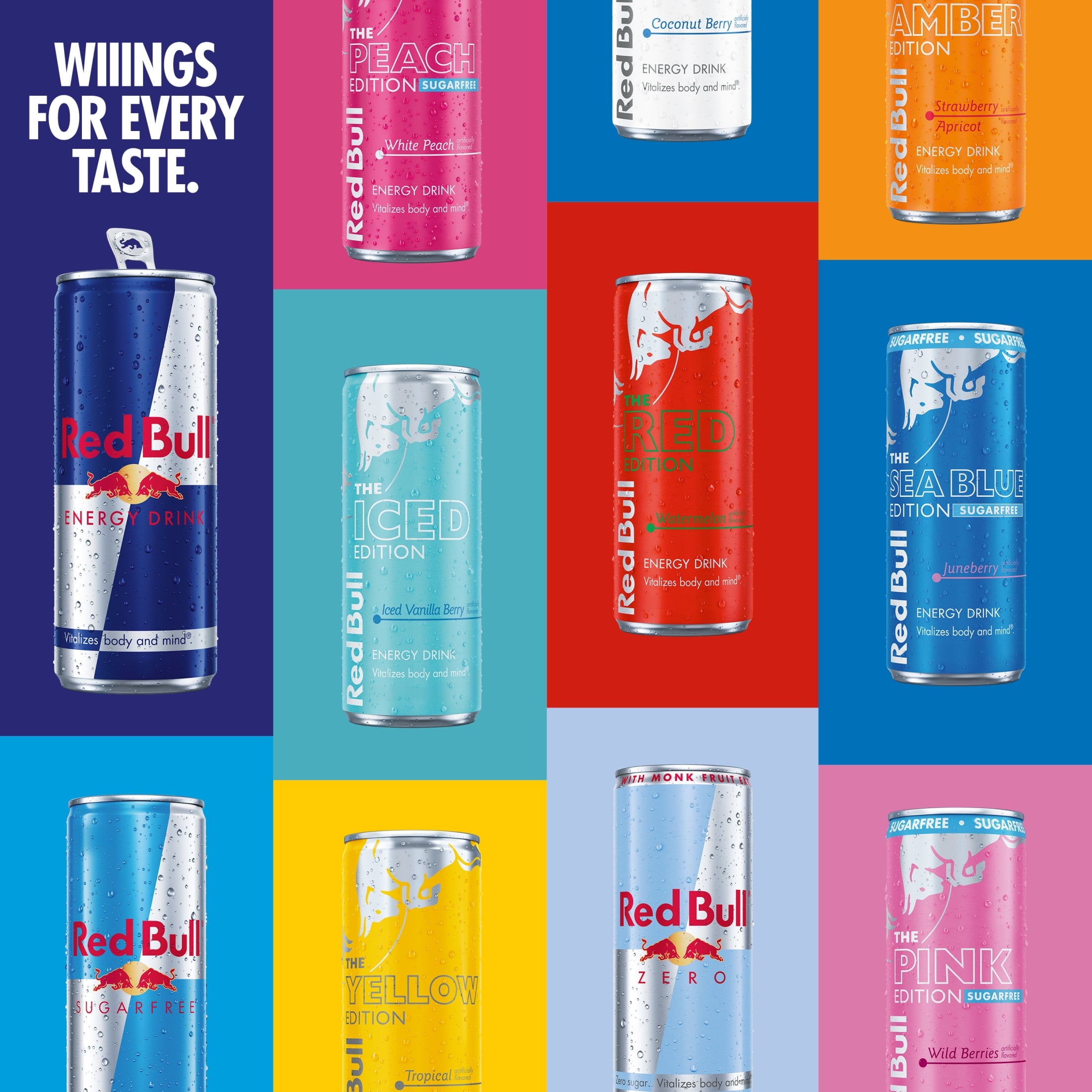 Red Bull Iced Edition Sugarfree Energy Drink, Iced Vanilla Berry, 12 fl. oz. — coffee and drinks product, view 5
