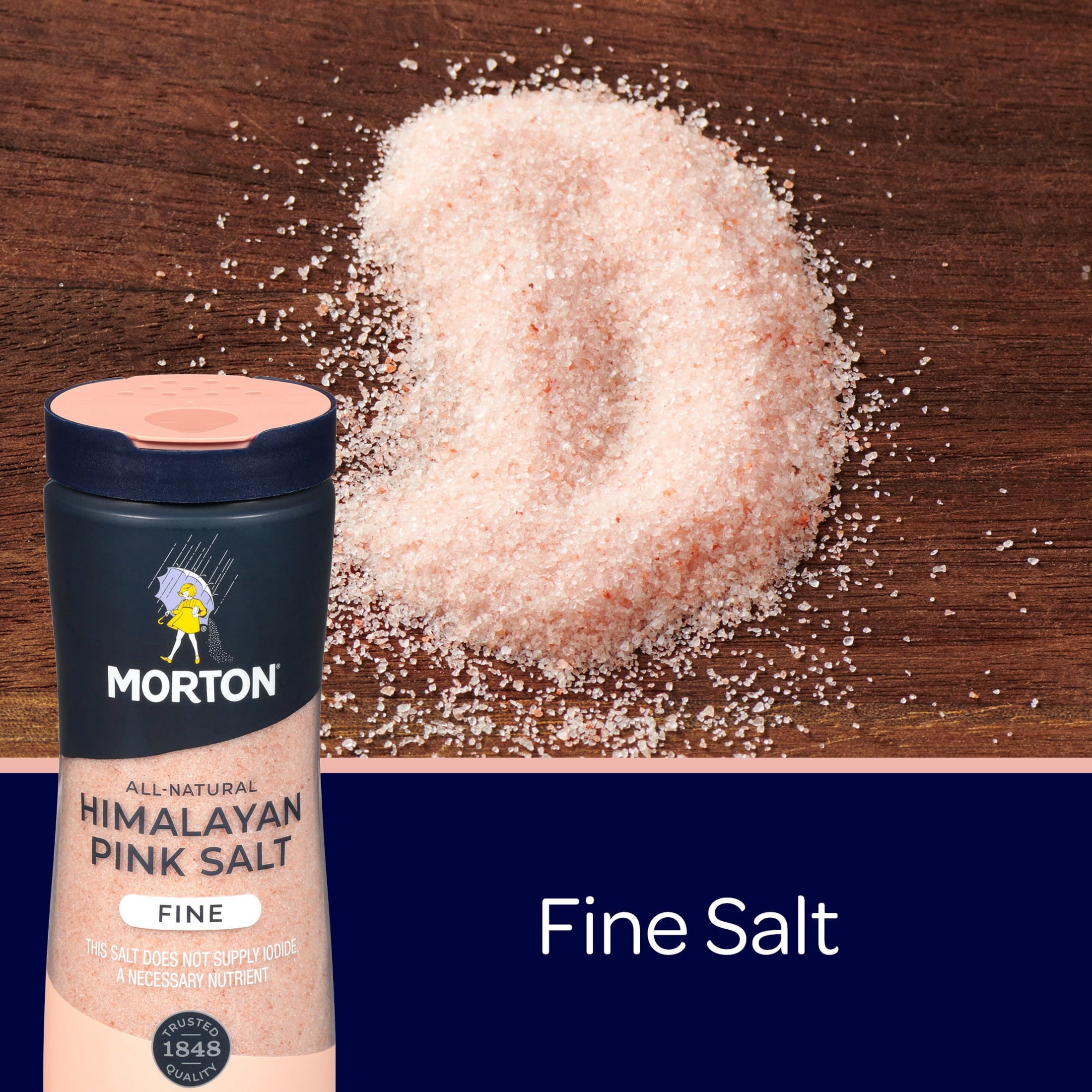 Morton All-Natural Fine Himalayan Pink Salt Shaker, 17.6 oz — grocery product, view 4