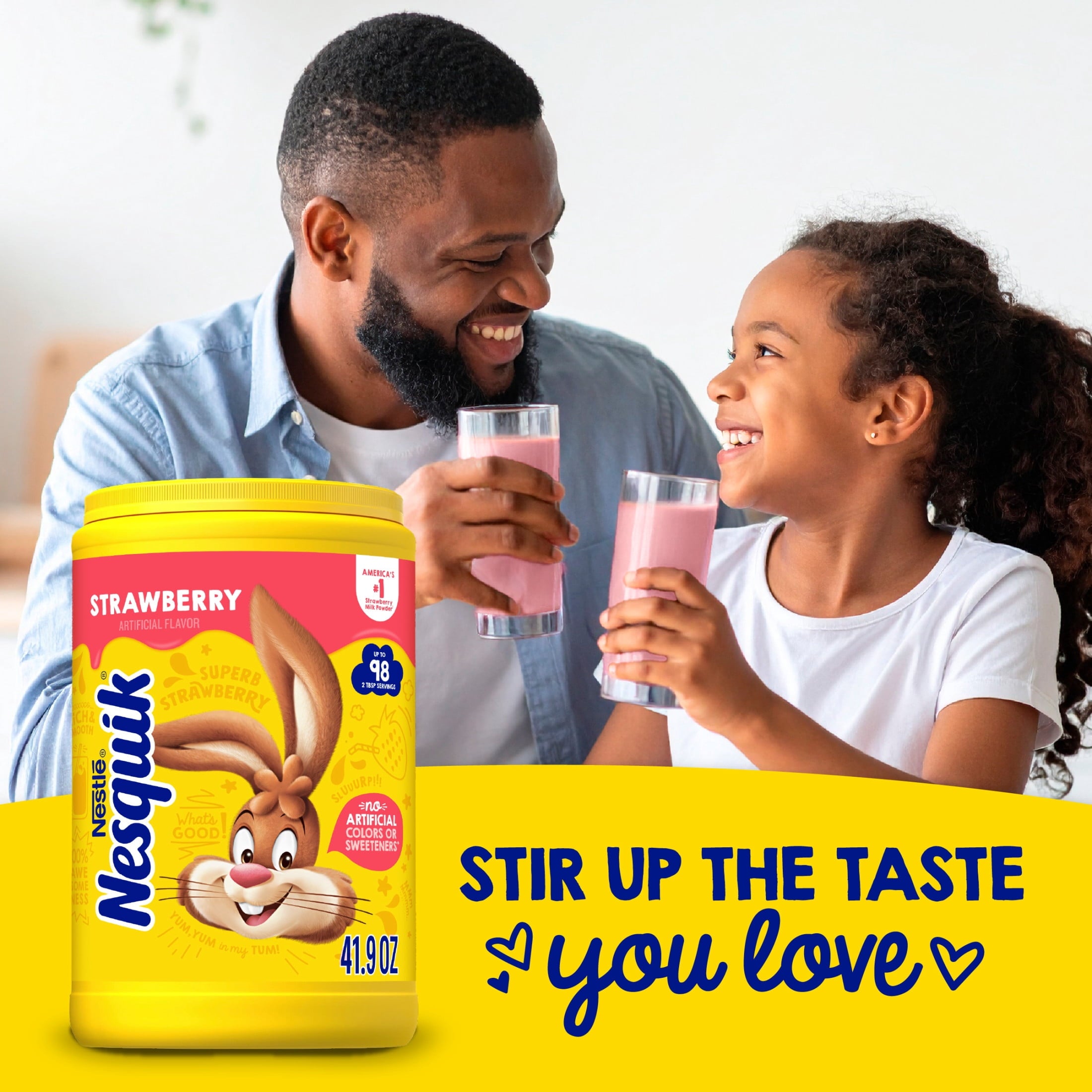 Nestle Nesquik Strawberry Flavor Powder Drink Mix, 35.5 oz — coffee and drinks product, view 4