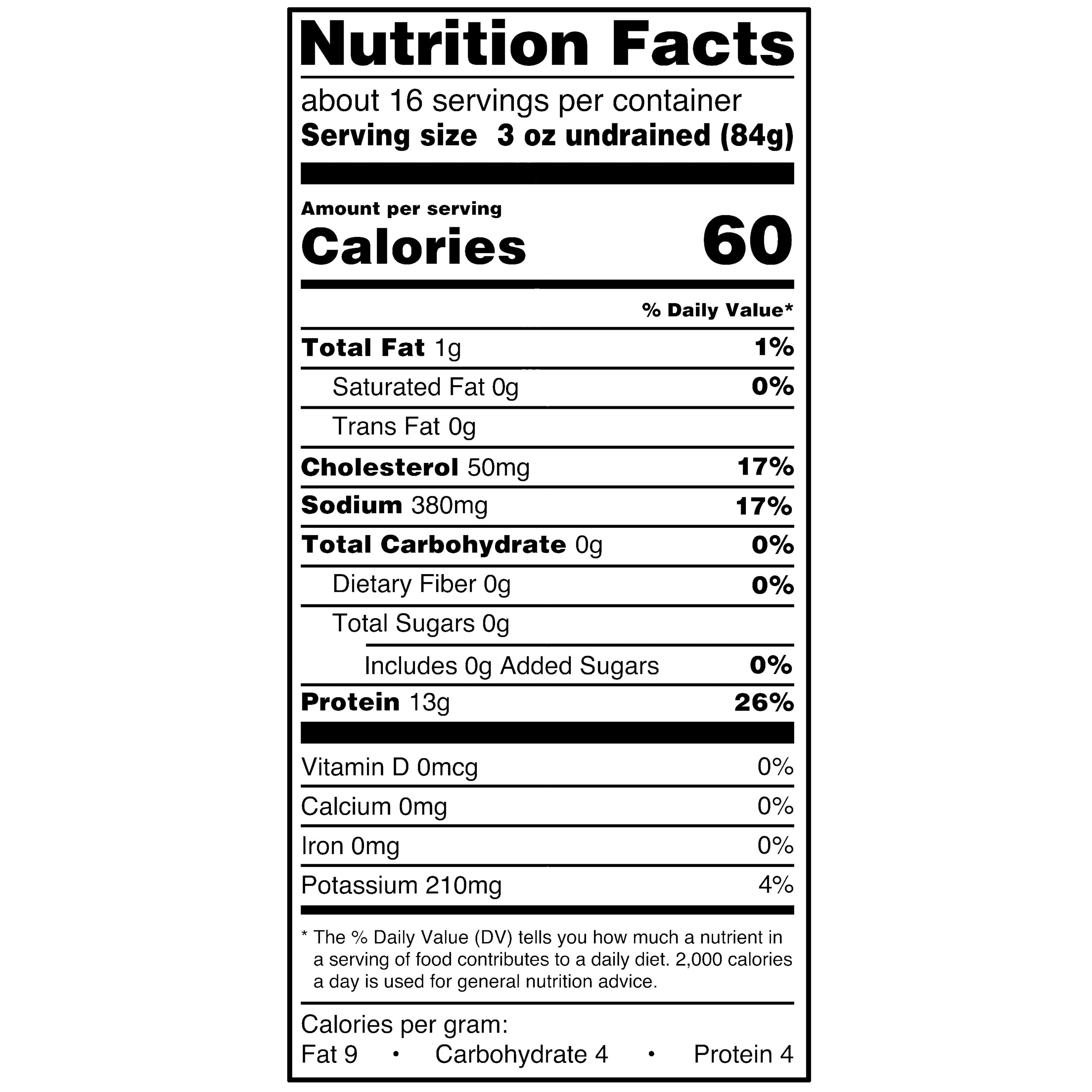 Great Value Chunk Chicken Breast, Fully Cooked, 12.5 oz Can, 4 Pack — grocery product, view 4