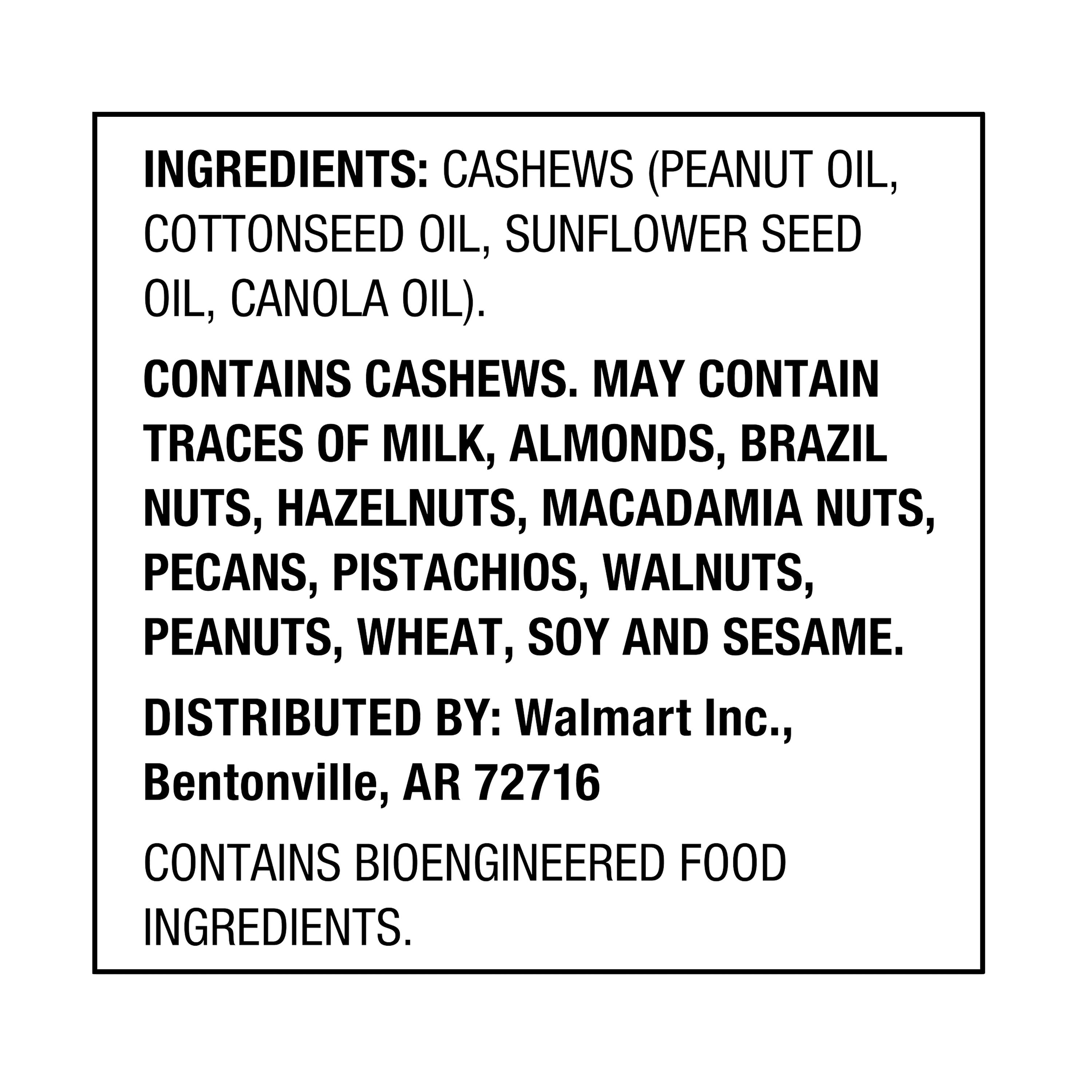 Great Value Deluxe Whole Cashews, Unsalted, 16 oz — grocery product, view 4