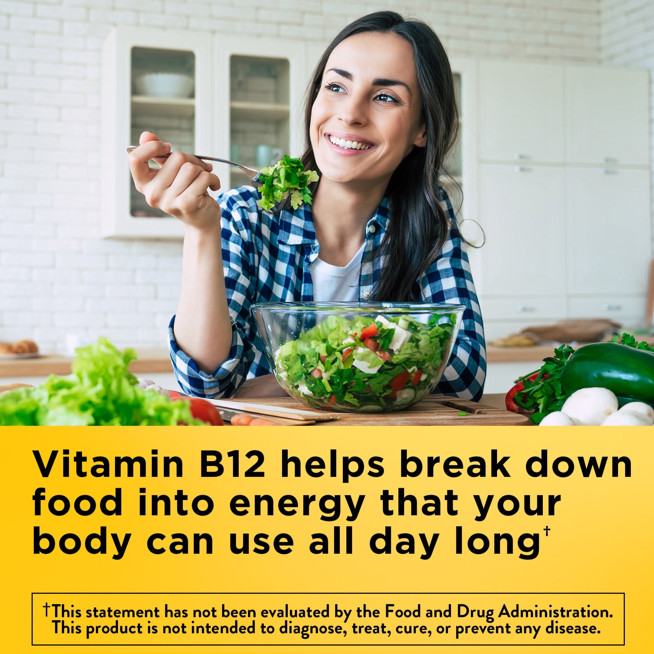 Nature Made Energy Vitamin B12 1000 mcg per Serving Gummies, Energy Metabolism Support, 160 Count — supplement pack, view 3