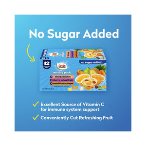 Dole Fruit Bowls No Sugar Added Variety Pack, 4 oz Cups (12 Pack) — grocery product, view 4