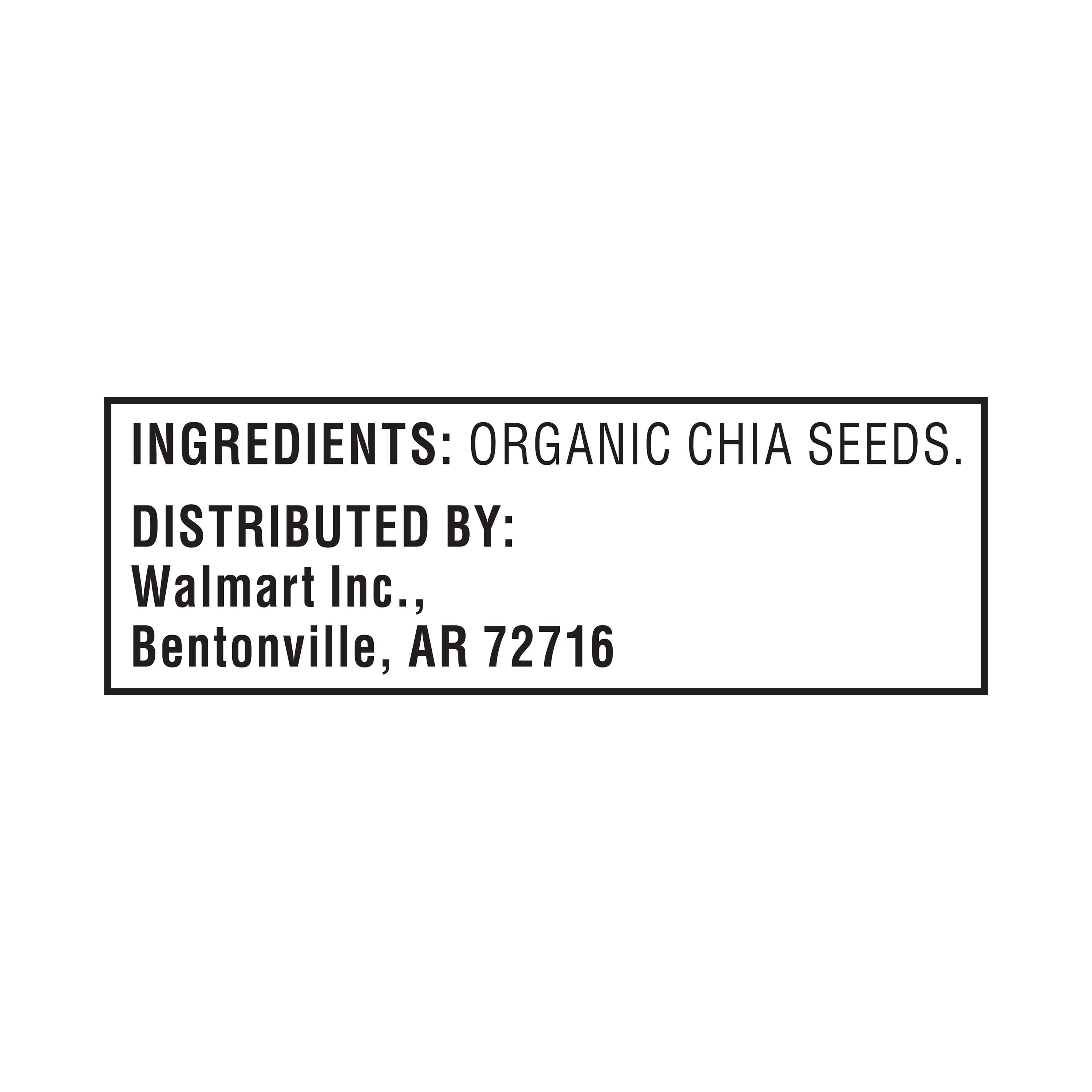 Great Value Organic Chia Seeds, 32 oz — grocery product, view 4
