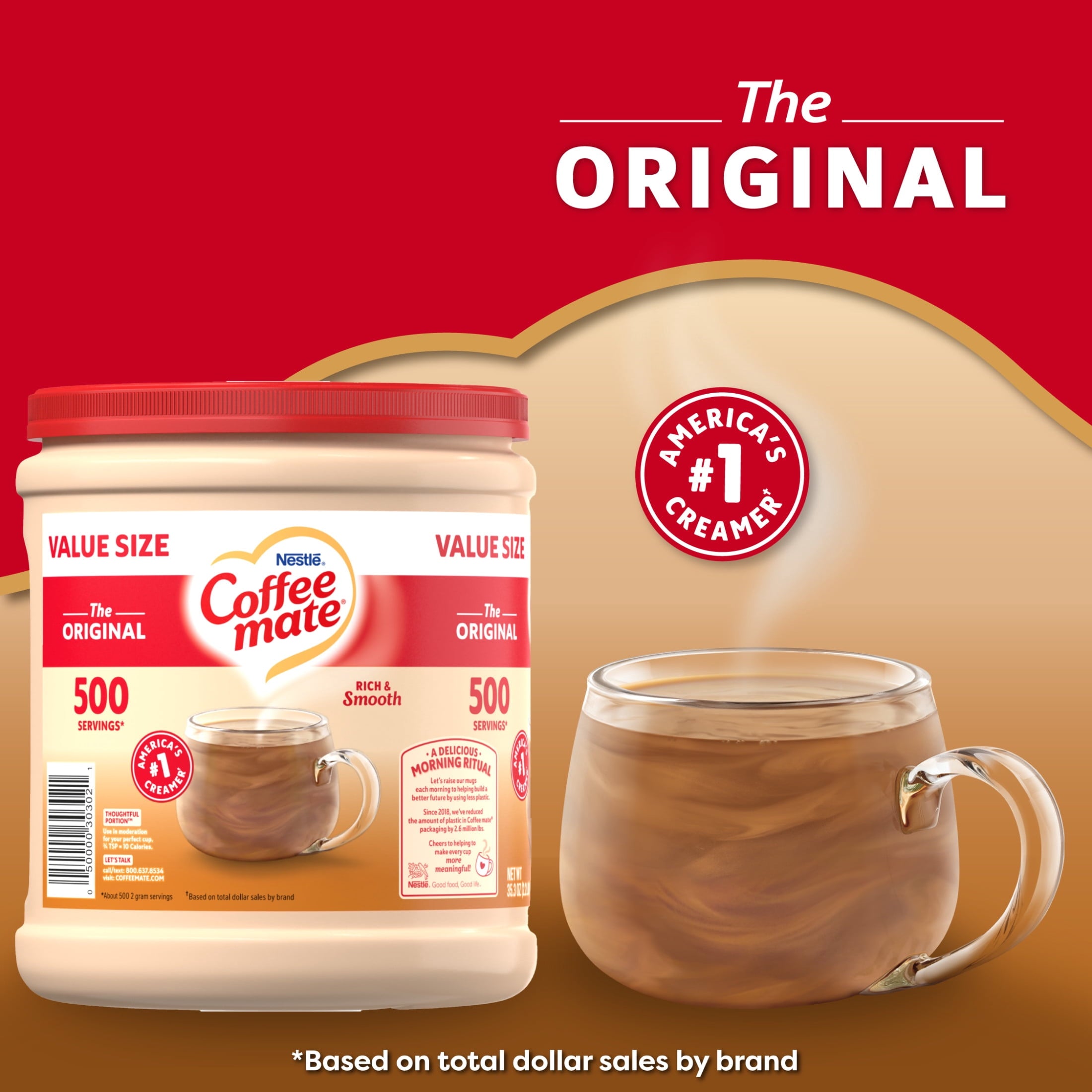 Coffee mate Original Powder Coffee Creamer, 35.3 oz — coffee and drinks product, view 3