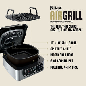 Ninja Foodi AG300 Electric Contact Grill with 4-Qt Air Fryer - image 6 of 6