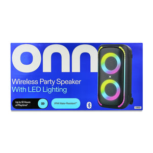 Onn Large Party Speaker Gen 2 with LED Lighting - image 4 of 6