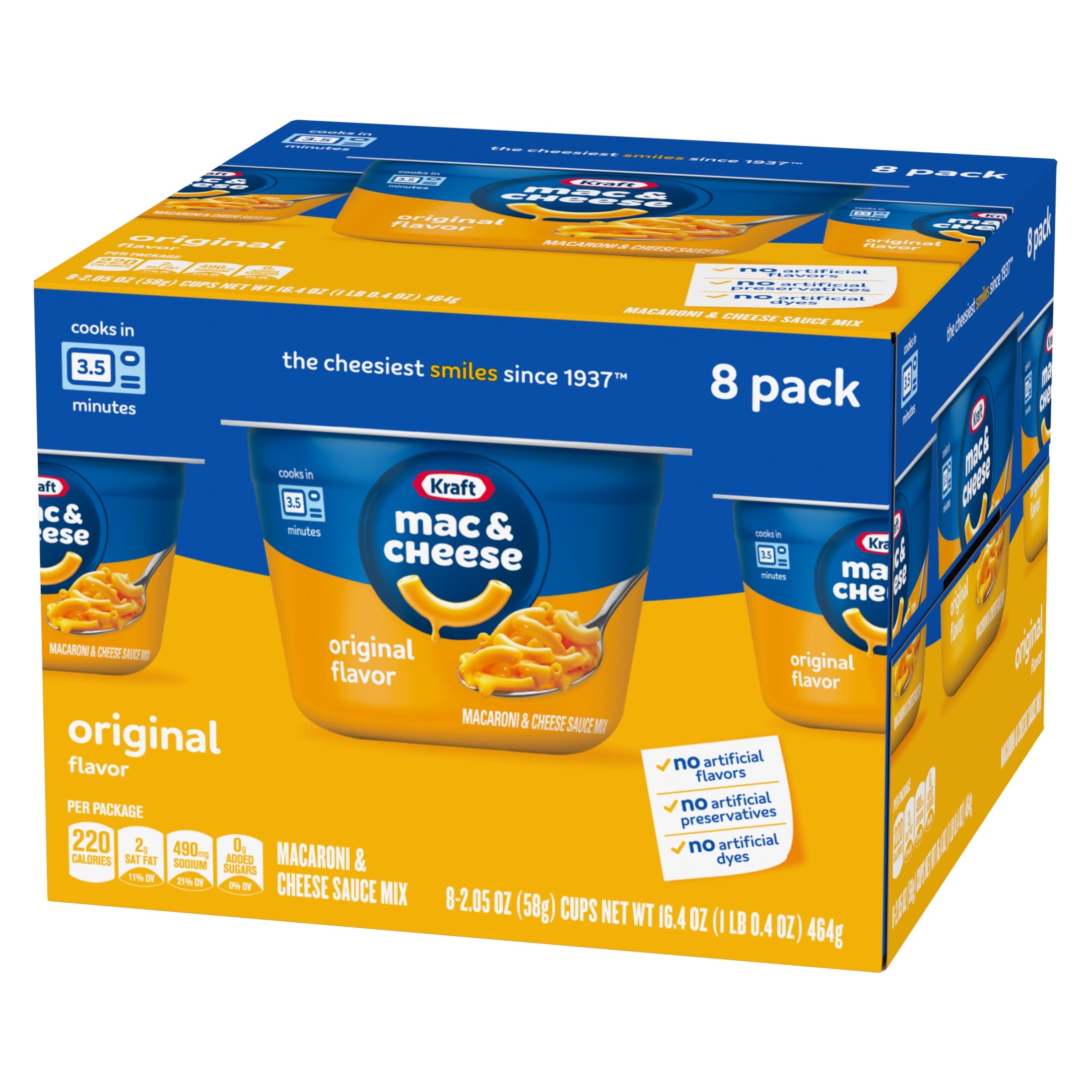 Kraft Mac and Cheese, 8 Cups, for Easy Dinner or Dinner Sides, Original Flavor — grocery product, view 12